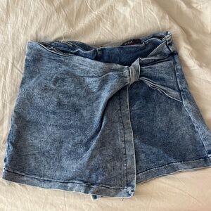 Jealous Tomato Blue Denim Skort